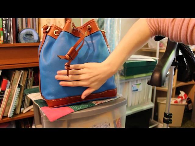 HOW TO RE-SHAPE A LEATHER BAG!!!!  ~Dooney and Bourke~