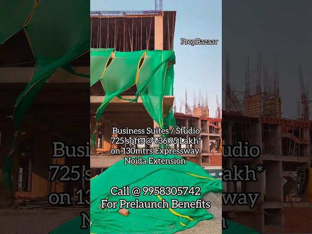 Prelaunch Alert- Studio Apartment@ ₹36.95L*| 725 sqfts on 130mtrs, KP-5 Noida Ext | Call @9958305742