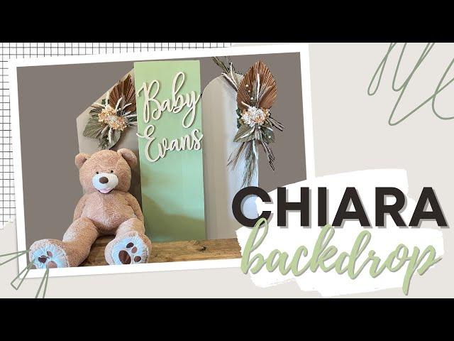 DIY CHIARA BACKDROP | DIY EVENT BACKDROP | PANEL BACKDROP | WEDDING BACKDROP | BABY SHOWER BACKDROP