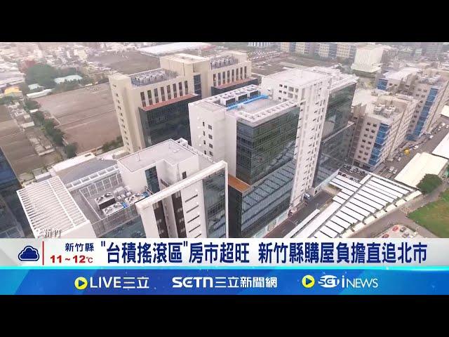 "台積搖滾區"房市超旺 新竹縣購屋負擔直追北市  台積宅帶動周邊房價漲! 竹科新貴房貸負擔劇增｜記者 劉馥慈 張庭翔｜台灣要聞20250317｜三立iNEWS