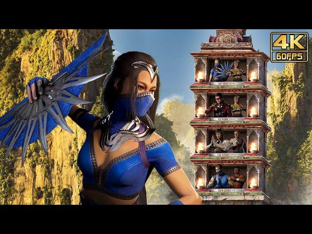 Mortal Kombat 1 (PS5) KITANA Klassic Towers Gameplay @ 4K 60ᶠᵖˢ 