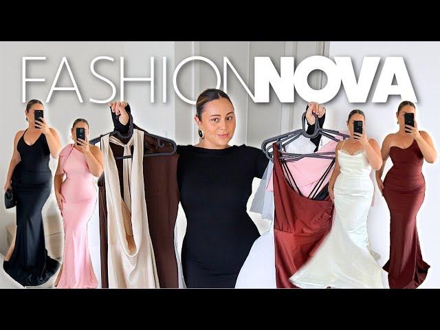 FashionNova DRESS HAUL - Wedding Guest Outfit Ideas, Must-have Formal Dresses & Wedding Dresses!