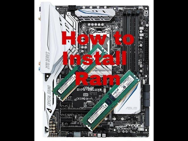 HOW TO INSTALL DDR4 RAM