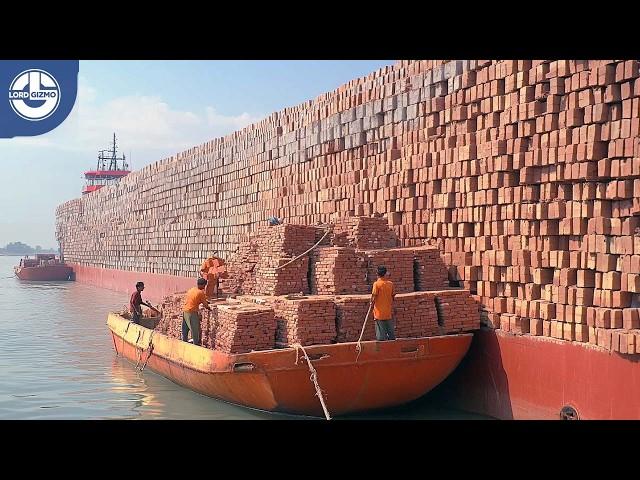 How MILLIONS Of Red Clay Bricks Are Made In A Mega Factory