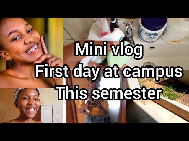 mini Vlog : first day on campus this semester ️| all my lectures were cancelled 