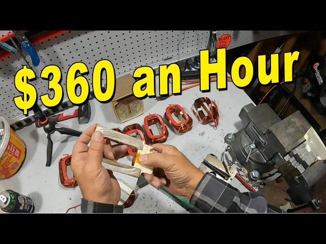 Scrapping Microwave Transformers | Unbelievable Money & Fast!