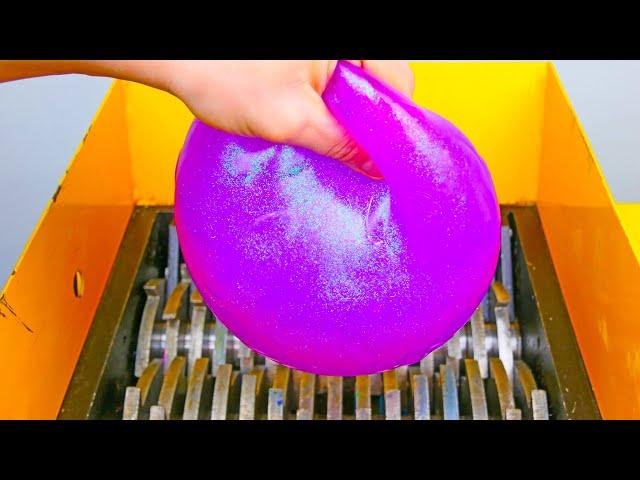 Shredding Mega Slime Ball! Oddly Satisfying Video!