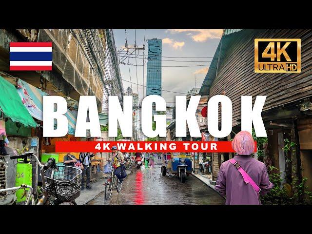  Bangkok, Thailand 4K Walking Tour - Tropical City Walkthrough | 4K HDR 60fps