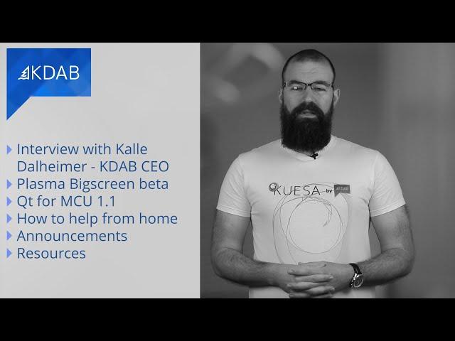 KDAB News April 2020 - Interview about Qt open source licenses with KDAB CEO, and more...