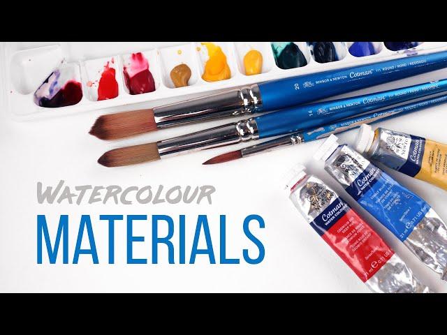 Watercolour Materials / Supplies - Watercolour Techniques for Beginners #1