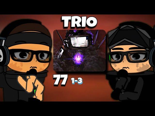 Skibidi Men TRIO - S. T. React to SKIBIDI TOILET 77 (Part 3) | Episode 77 (1-3) | Gacha React