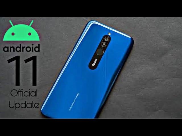 Xiaomi Redmi 8 Official Android 11 Update