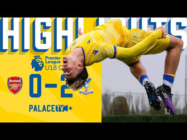 STUNNING DERRY FREE-KICK  | Arsenal 0-2 Palace | U18 Highlights