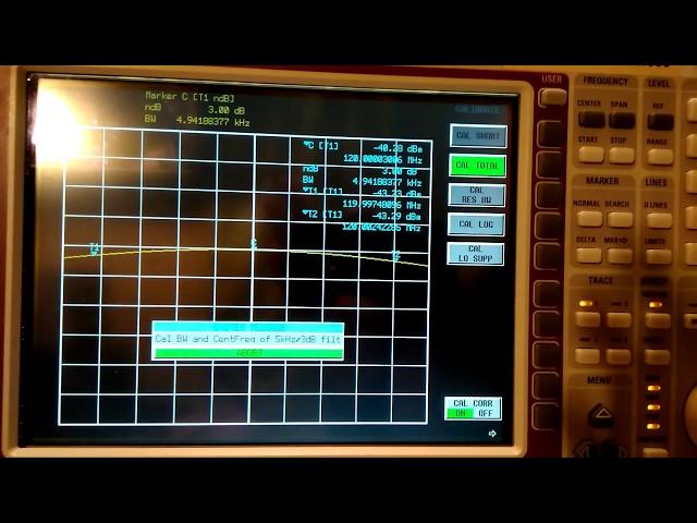 R&S FSEB 30 Spectrum Analyzer. Running Selftest and Calibration.