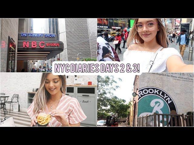 VLOG - New York diary days 3 & 4 | Tours, Food & Brooklyn! | Naomi Victoria