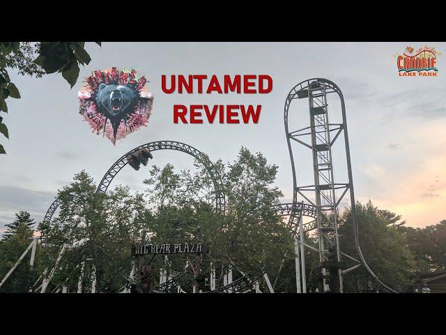 Untamed Review, Canobie Lake Park Gerstlauer Euro-Fighter | Steepest Drop in New England