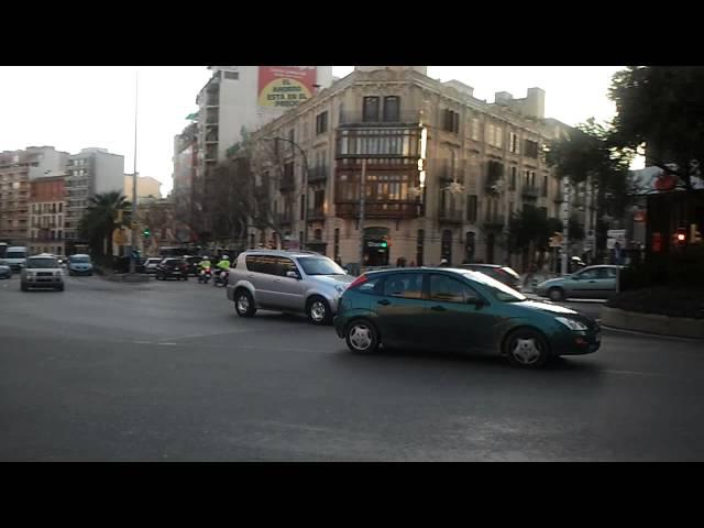 TRAFFIC IN PALMA DE MALLORCA. CENTRE