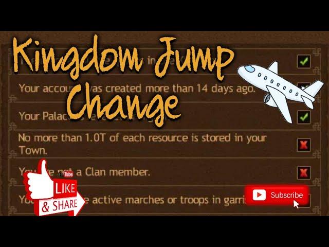 Kingdom Jump Requirements Change // Vikings: War of clans