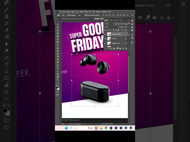 Design Product Sale Poster in Photoshop #shorts #youtubeshorts #viral