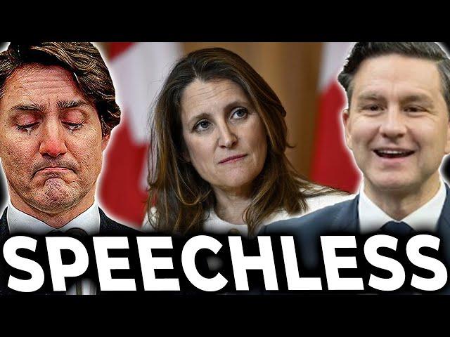 Freeland STUNNED As She Is FORCED To ADMIT She AGREES With Pierre Poilievre