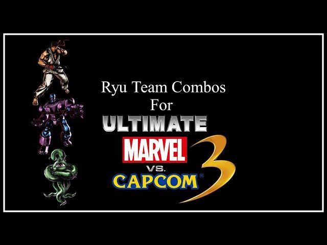 UMVC3 Team Combos - Ryu Sentinel / Shuma Gorath / Confirms