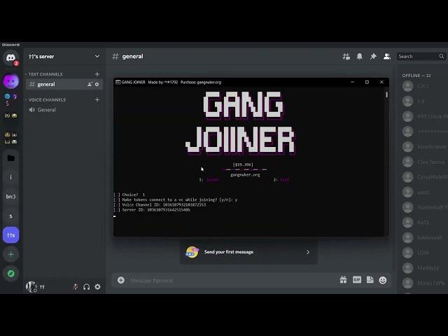 NEW 2023 UPDATED DISCORD TOKEN JOINER! GANG JOINER