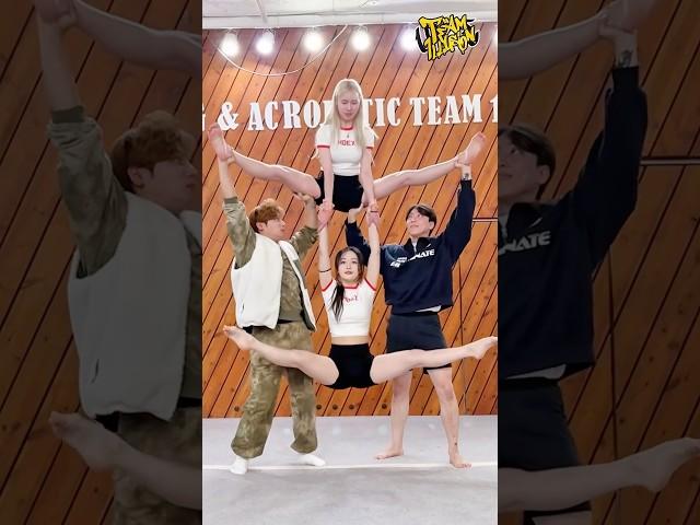 공중에서 쩍벌을⁉️ Teamwork Challenge
