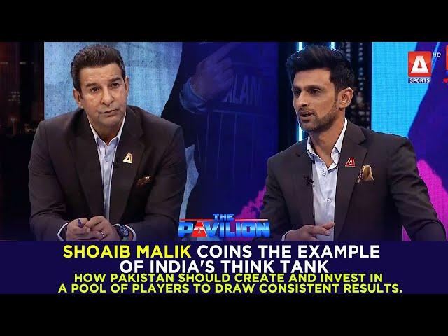 #ShoaibMalik coins the example of India's think tank | #thepavilion