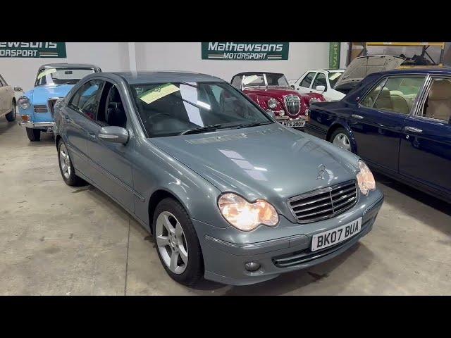 2007 MERCEDES C200 CDI AVANTGARDE SE AUTO | MATHEWSONS CLASSIC CARS | 5, 6 & 7 FEBRUARY 2025