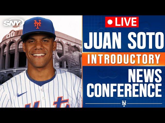 Juan Soto New York Mets Introductory News Conference | SNY