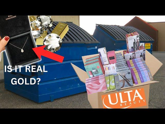 I Went Dumpster Diving And Found GOLD Jewelry & $4,000+ ULTA JACKPOT!