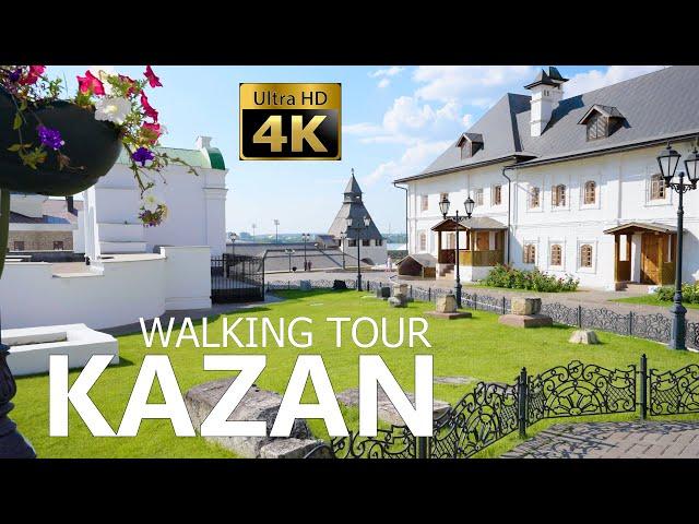 Kazan - Walking Tour - Russia - 4K 60fps- City Walk With Ambient Sounds