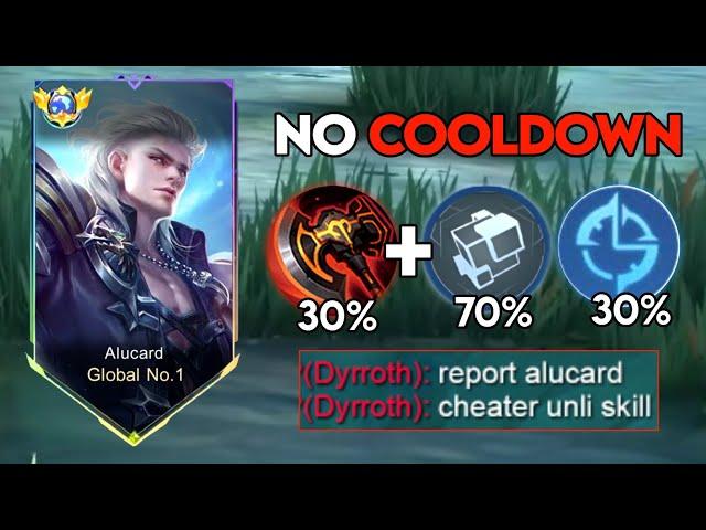 WHEN GLOBAL ALUCARD ABUSE THIS NEW COOLDOWN EMBLEM AND BUILD IN SOLO RANKED GAME!! (must try)