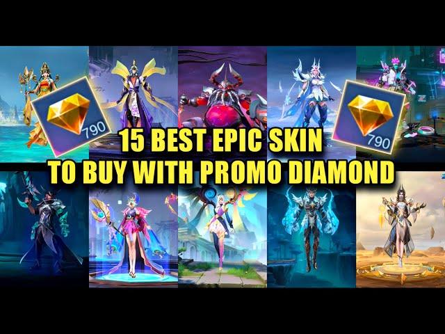 15 MUST BUY EPIC SKIN USING PROMO DIAMOND | MOBILE LEGENDS FREE SKIN