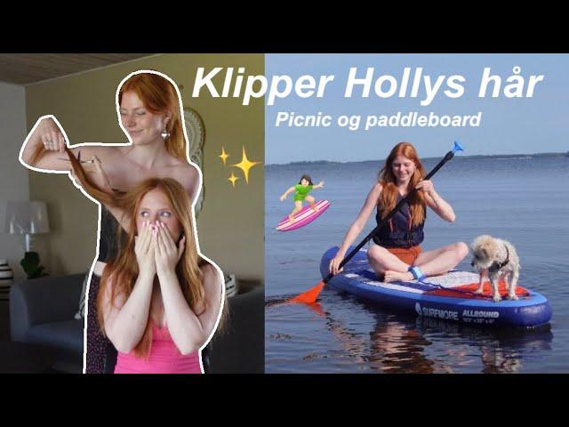 VLOG: Jeg klipper Holly, vi tager på picnic og står på paddleboard :)