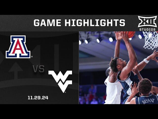 #24 Arizona vs. West Virginia Game Highlights | 2024-25 Big 12 Men’s Basketball