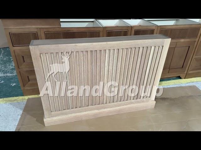 AllandCabinet Factory Custom Fluted Panel Door Cabinet