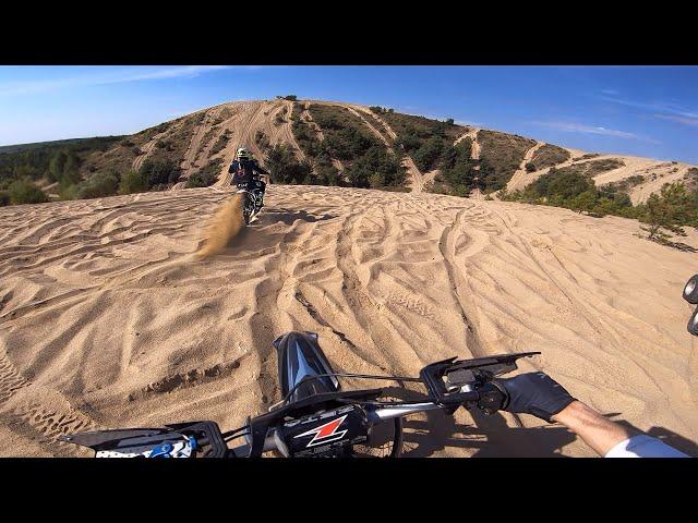 125cc is not good for the sand | Police, collision, and a lot of SAND