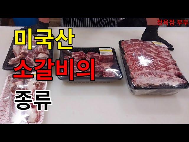 미국산 소갈비 종류/미국산 LA갈비와 찜 갈비와 탕 갈비의 명칭과 가격/LA갈비 번호와 척 갈비 번호/#la갈비 #미국산 소갈비 #빽립 #척갈비 #정육점부부