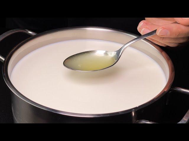 Just a spoonful of lemon juice and milk! Homemade cheese in 5 minutes!