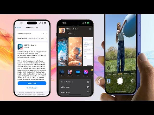 iOS 18.2 Beta 3 / iOS 18.2 Public Beta 2 อัปเดตใหม่ล่าสุด! เพิ่มฟีเจอร์ใหม่ที่คุณต้องรู้!