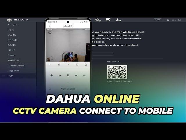 Dahua DVR Online Configuration | Dahua CCTV Camera Connect to Mobile