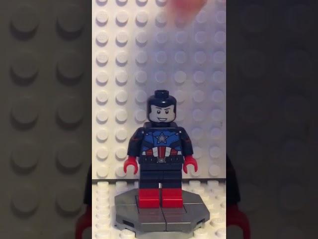 How to make a custom Lego Captain America￼