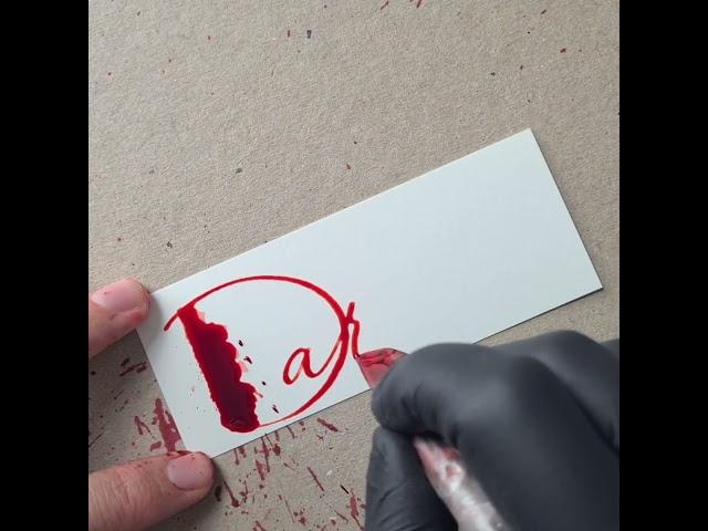 Splatter Calligraphy Request No.823