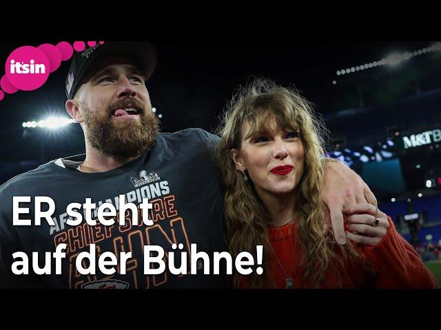 Travis Kelce auf der Bühne: MEGA Überraschung bei Taylor-Swift-Konzert in London • it's in