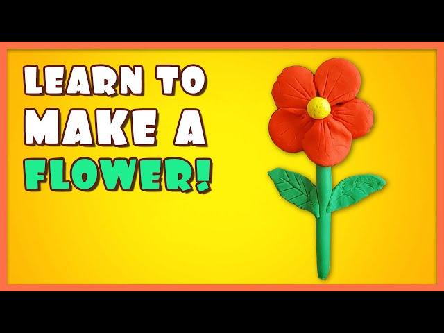 How to Make a Flower with Playdoh | Step by step tutorial