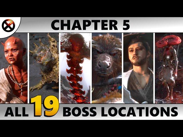 BLACK MYTH WUKONG All Boss Locations (CHAPTER 5) All Hidden, Optional, Secret Bosses