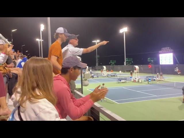 FLORIDA vs TEXAS no. 1 Singles NCAA TENNIS Semi Final 2021