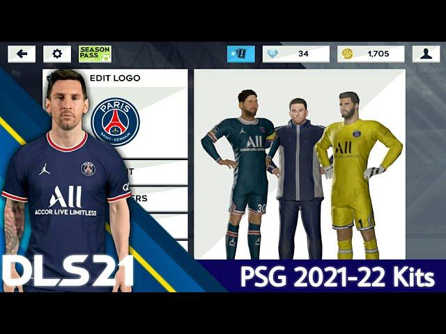 Paris Saint-Germain (PSG) 2021-22 Kits - DLS 21