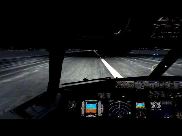 FSX PMDG 737 landing in ULLI